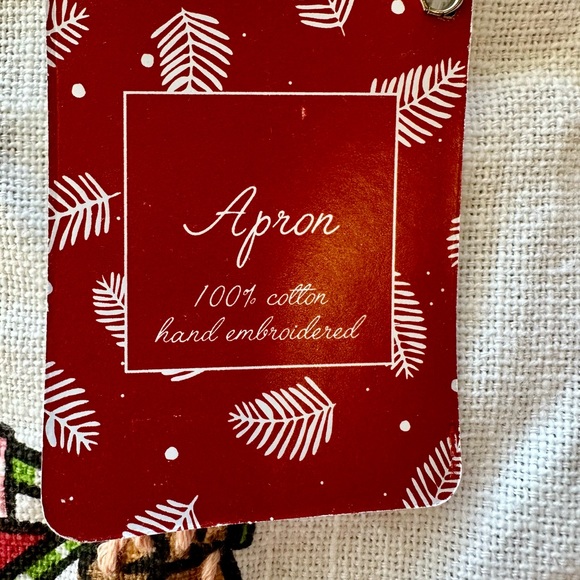 NWTs “Dachshund Through the Snow” cotton Christmas apron. - Picture 2 of 13